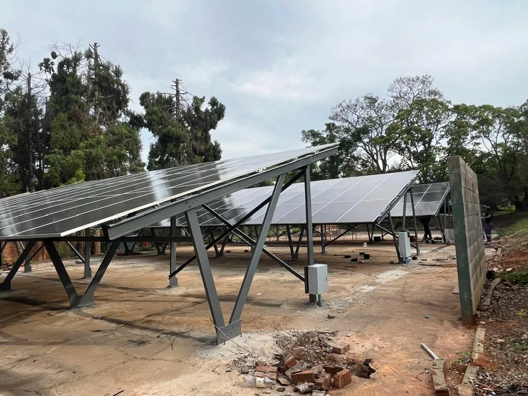 Abetech engineer commissioning a solar PV system